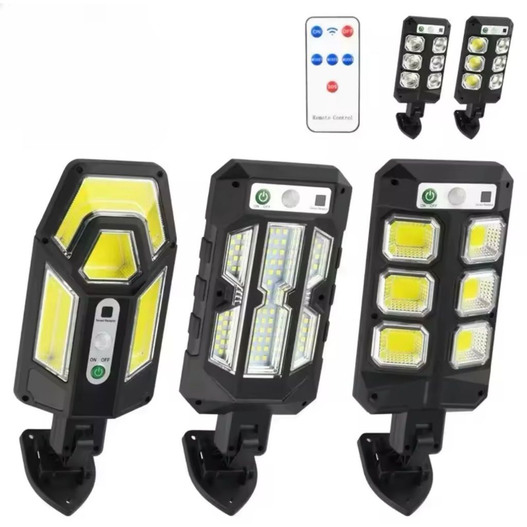KIT 1-4 Solar Outdoor Lights Solar Motion Sensor Security Lights With 84 LED Wall Light Solar Powered Dusk To Dawn LED em Oferta na Shopee