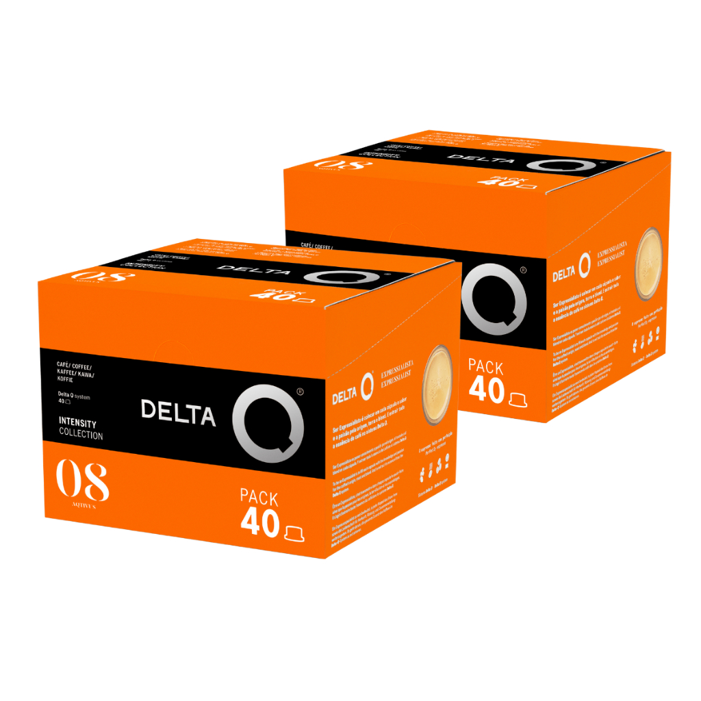 80 Capsulas Delta Q Cafe Pack Economico Aqtivus Int. 8 em Oferta na Shopee