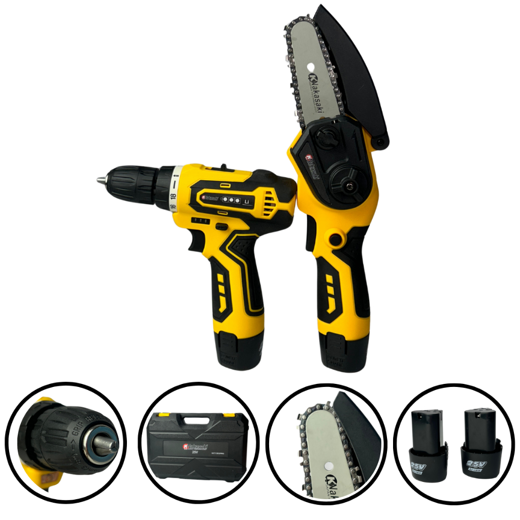 Parafusadeira e Motosserra NAKASAKI 25V