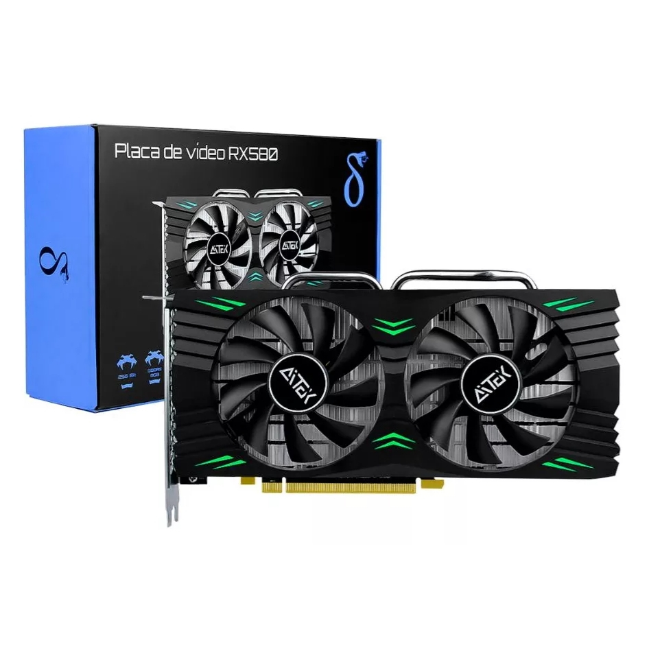 Placa de Vídeo GPU Rx 580 Gamer Amd Radeon Rx 580 8gb HDMI — R$ 1.139,05 em Shopee
