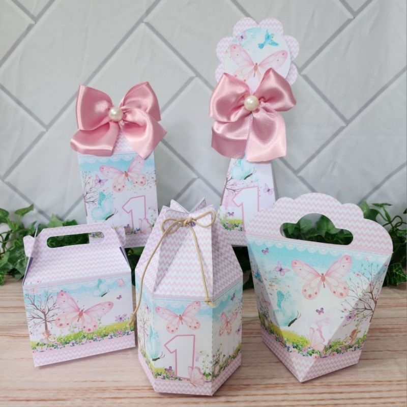 Jardim Borboletas Kit Personalizado l Kit Festa l Lembrancinha l Aniversario l Caixinhas Personalizadas l Festa Infantil