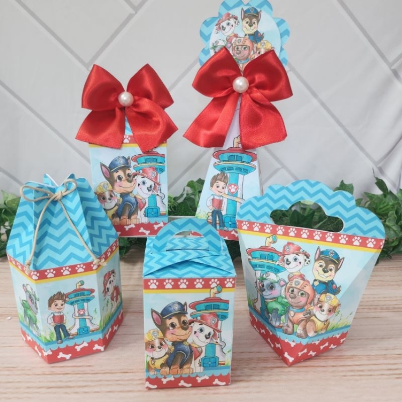 Patrulha Canina Menino Kit Personalizado Kit Festa Lembrancinha Aniversario l Caixinhas Personalizadas l Festa Infantil