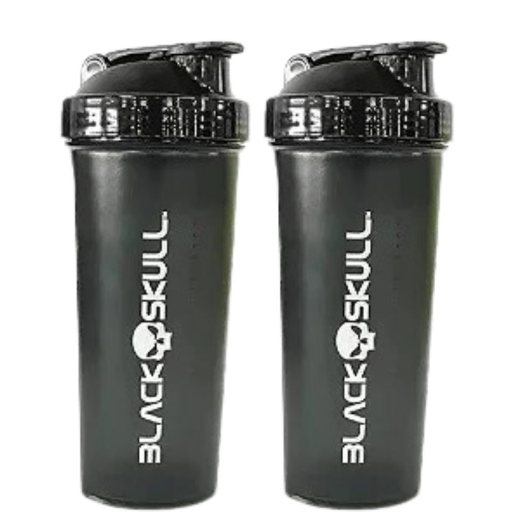 Kit 2x Coqueteleira Preta 600ml em Oferta na Shopee