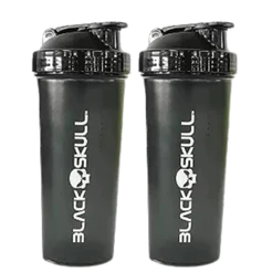 Kit 2x Coqueteleira Preta 600ml