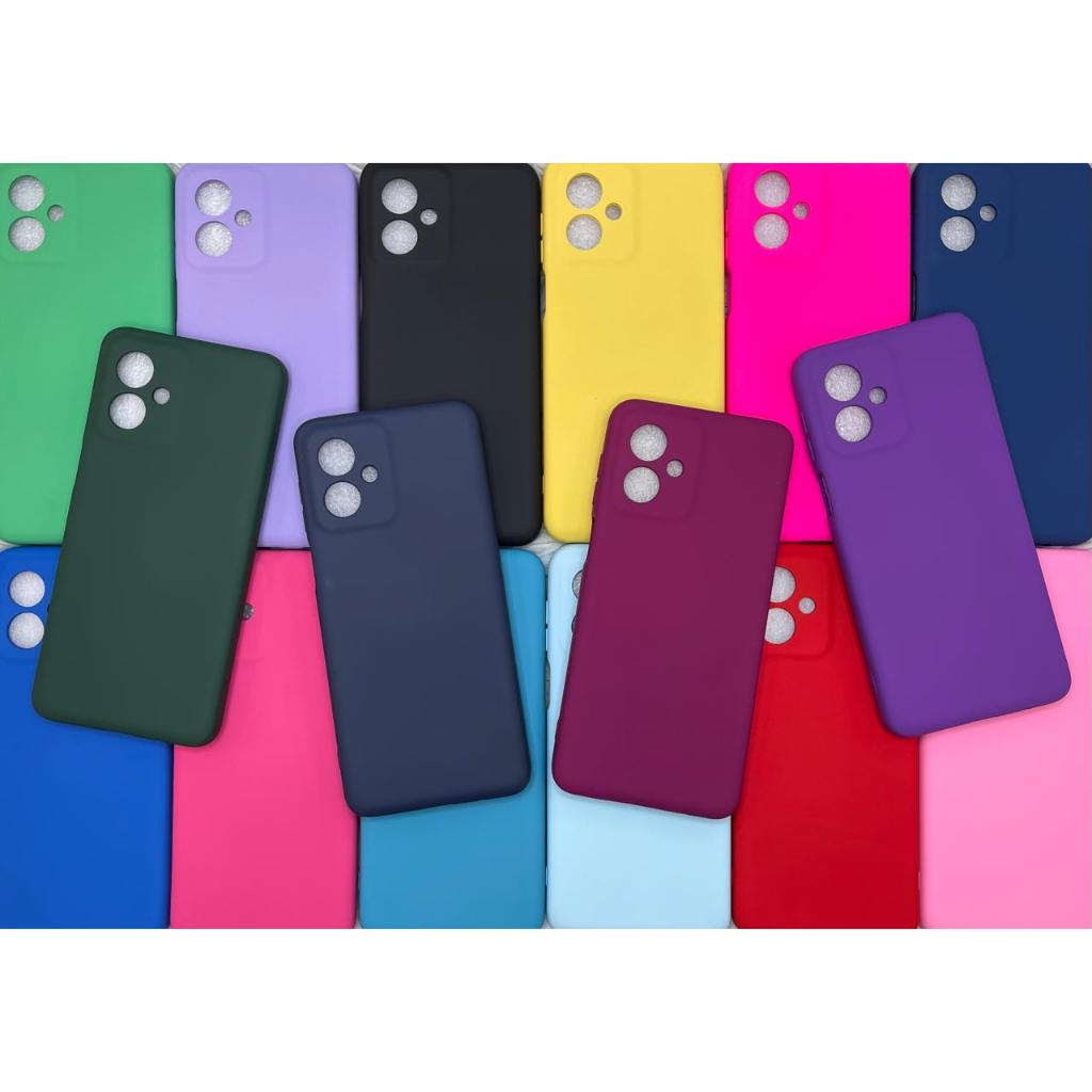 Capa Capinha Para Motorola G54 G54 Power G64 Silicone Aveludado Película Case