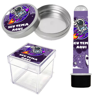 Kit 72 Rótulos Adesivos para Festa Personalizados  com Seu Tema Tags Tubete Latinha e Caixa/Caixinha em Oferta na Shopee