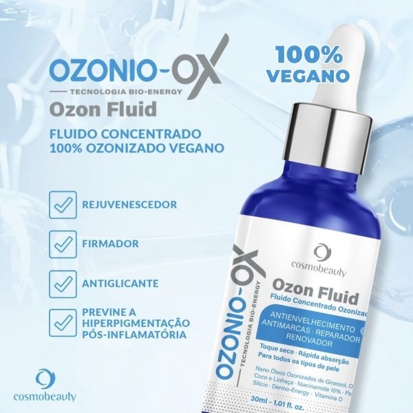 Ozonio Ox Ozon Fluid Cosmobeauty 30ml Fluido Concentrado Ozonizado