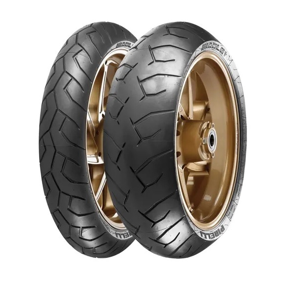 Par Pneu  NC 700X 750X CB 500X 500F 500R ER6N XJ6 GSX 650F - Pirelli Diablo 120/70-17 160/60-17