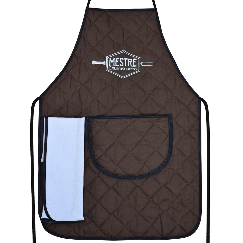 Avental Mestre Churrasqueiro Estilo Profissional Presente para Amantes de Churrasco Masculino