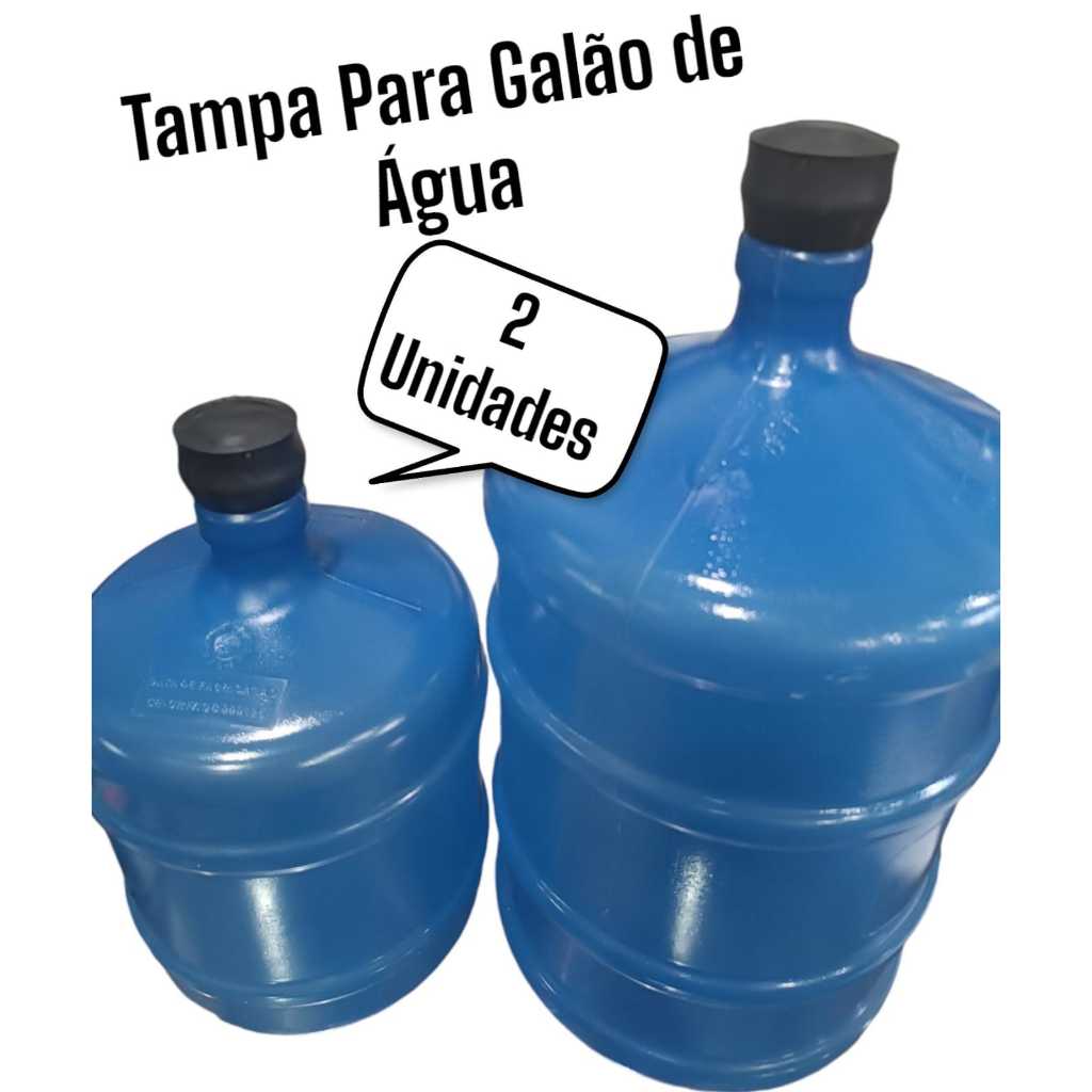 Tampa Para Galão De Água Mineral De 10 E 20 Litros Resistente (2 Unidades)