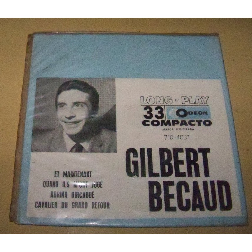 Compacto Disco de Vinil  Gilberto Becaud, Odeon