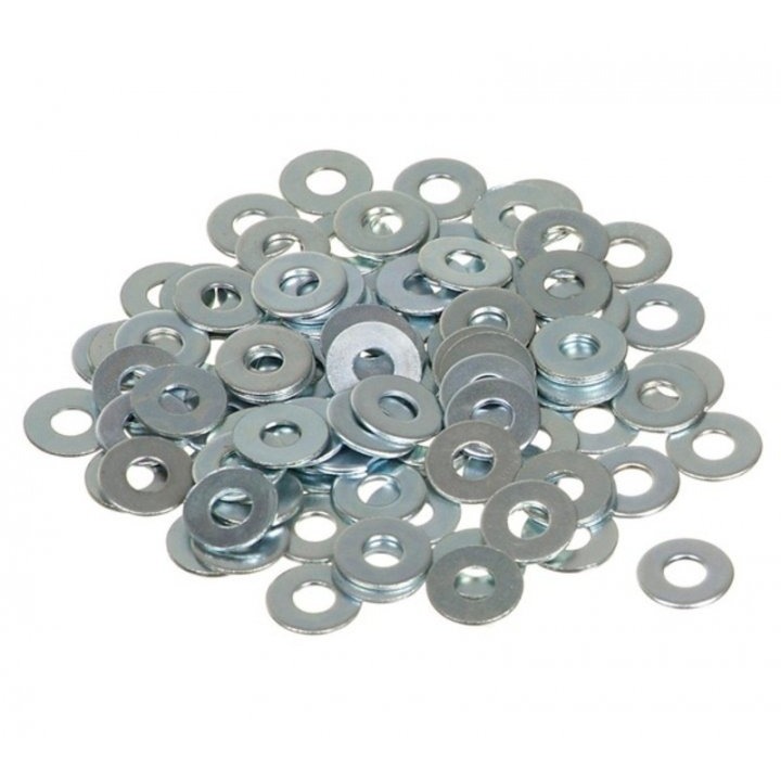 Arroela 1/4 lisa Zincada 100/250/500 em Oferta na Shopee