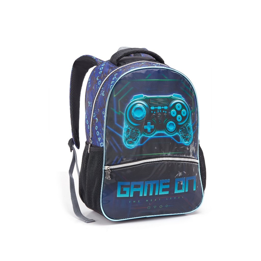 Mochila De Costa Play Gamer Escolar Game Menino Infantil Grande Cor Play Station Controle em Oferta na Shopee