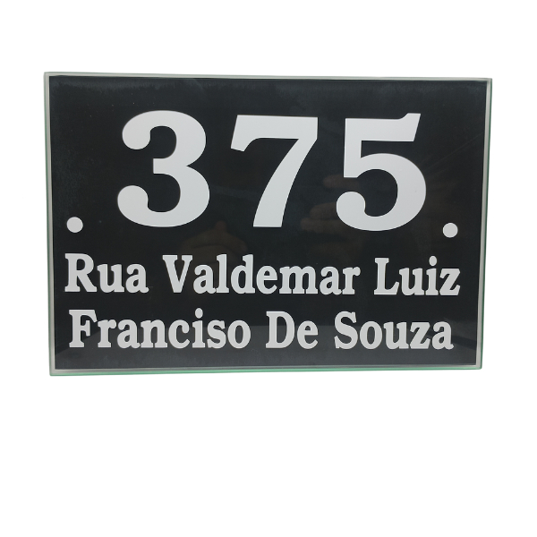 Numeros Residenciais em vidro. em Oferta na Shopee