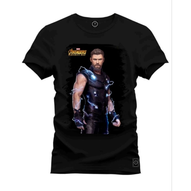 camiseta do Thor deus do trovão marvel estampa realista malha 100% algodao