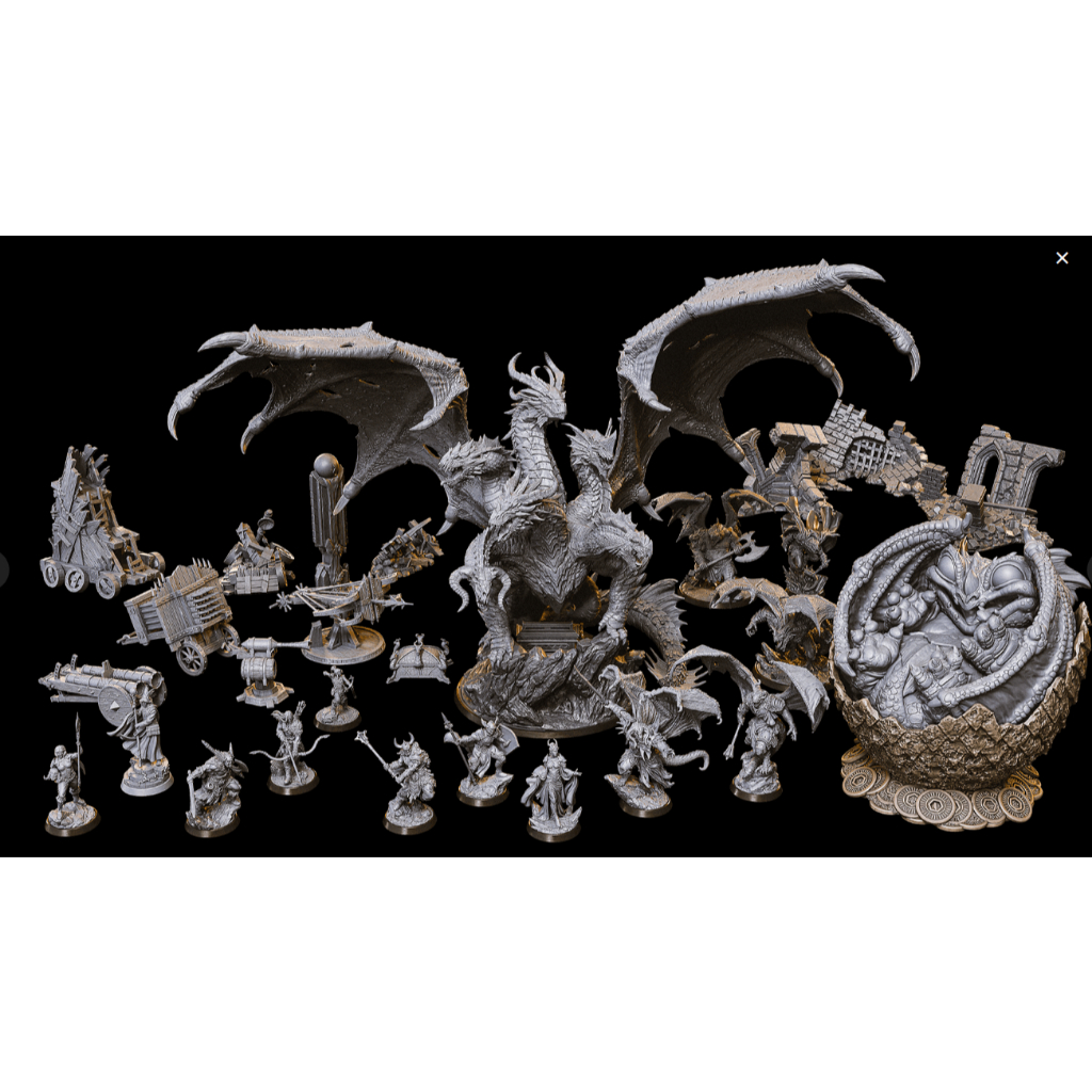 Esculturas / MINIATURAS de Tabuleiro  e RPG Dungeons & Dragons  Coleção -Rise of Draconians em Oferta na Shopee