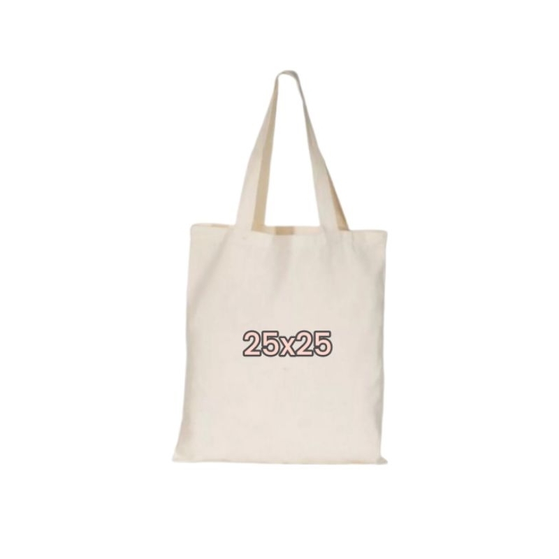 Ecobag lisa 25x25 - Kit 15 Bolsa Sacola algodão cru ecológica