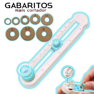 Kit 8 Gabaritos Mais Cortador Rotativo 360 graus em Oferta na Shopee