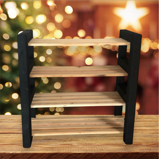 Sapateira para porta de casa em madeira pinus organizador Mesa de cabeceira multiuso 4 Prateleiras em Oferta na Shopee