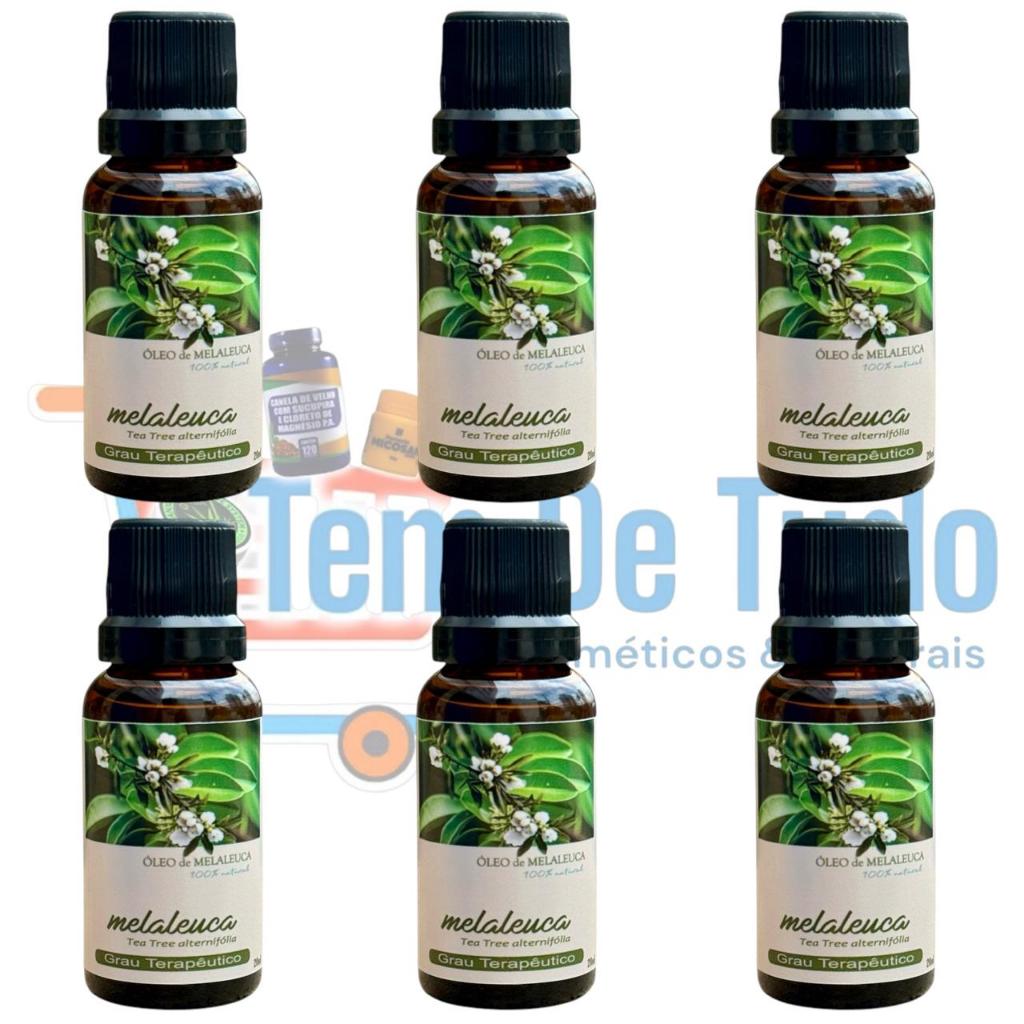 6 un Óleo de Melaleuca 20ml (cada) - UZZE NATURAIS - Produto NATURAL em Oferta na Shopee