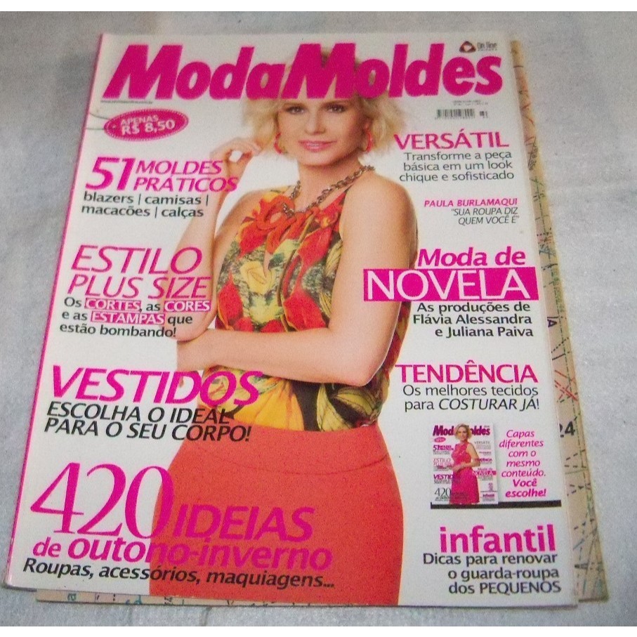 Revista Moda Moldes nº 60  -51 moldes praticos - 420 ideias de outono inverno