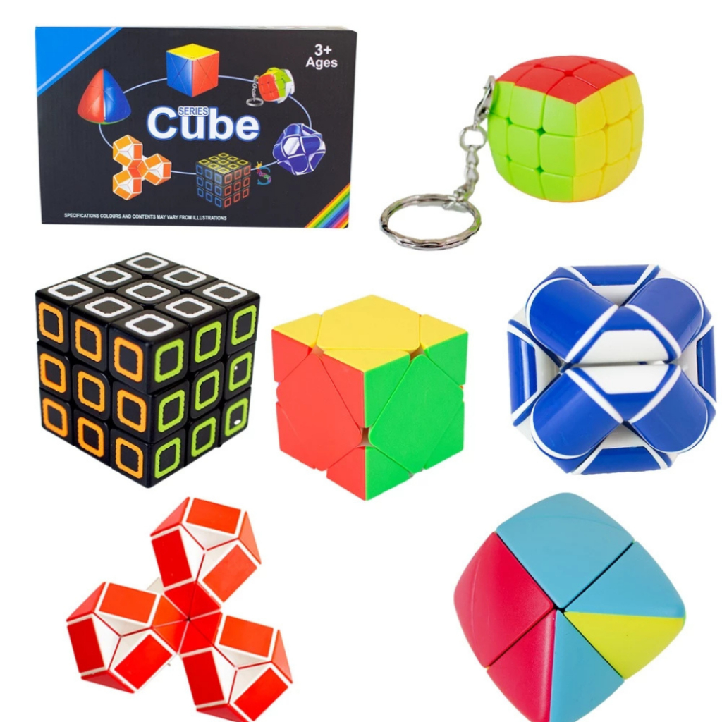 Kit Cubo Mágico Profissional RAROS 6 modelos sem repetição