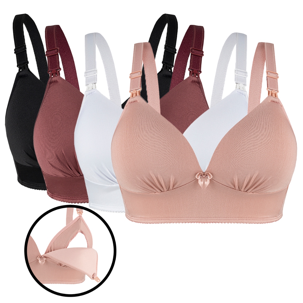 Sutiã de Amamentação com Bojo Alças Reforçadas Lindo Em Micro Fecho de Click em Oferta na Shopee