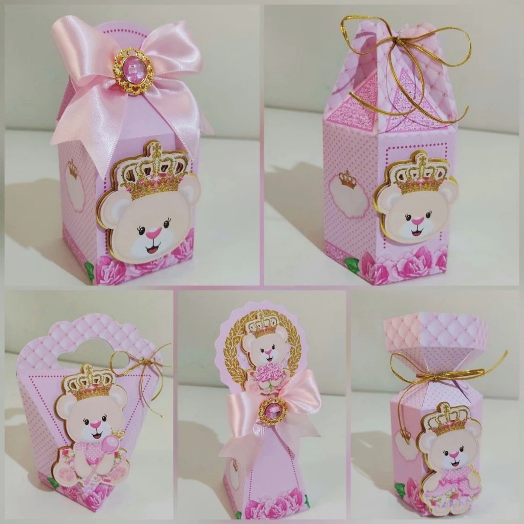 Lembrancinhas Personalizadas para festa PEGUE E MONTE Ursinha Realeza Ursinha Princesa