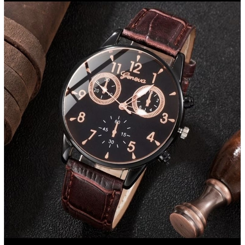 Relógios Masculino Geneva Vários Modelos Relógios pulseira de couro Relógios Masculino Grande