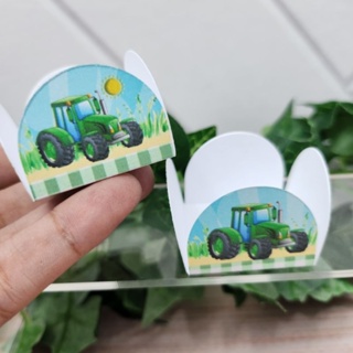 Forminha para Docinho Personalizada Trator Caixeta Docinho em Oferta na Shopee