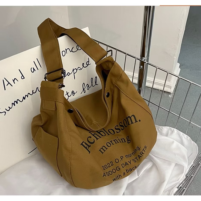 bolsa feminina ombro regular lona [1005] em Oferta na Shopee