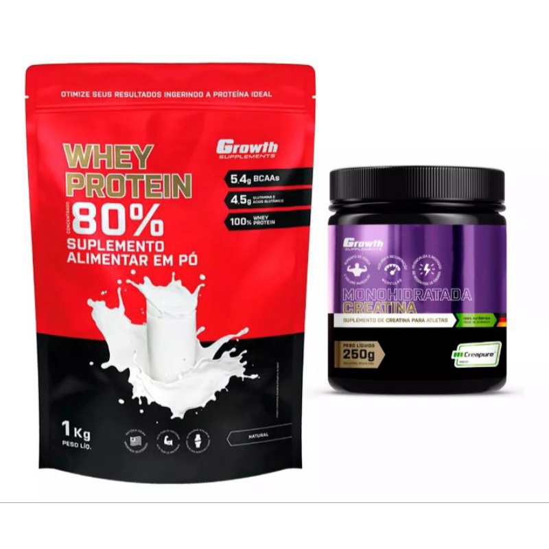 Top Whey Protein Concentrado 1kg Growth Supplements: Onde Comprar | BuscaProdutos