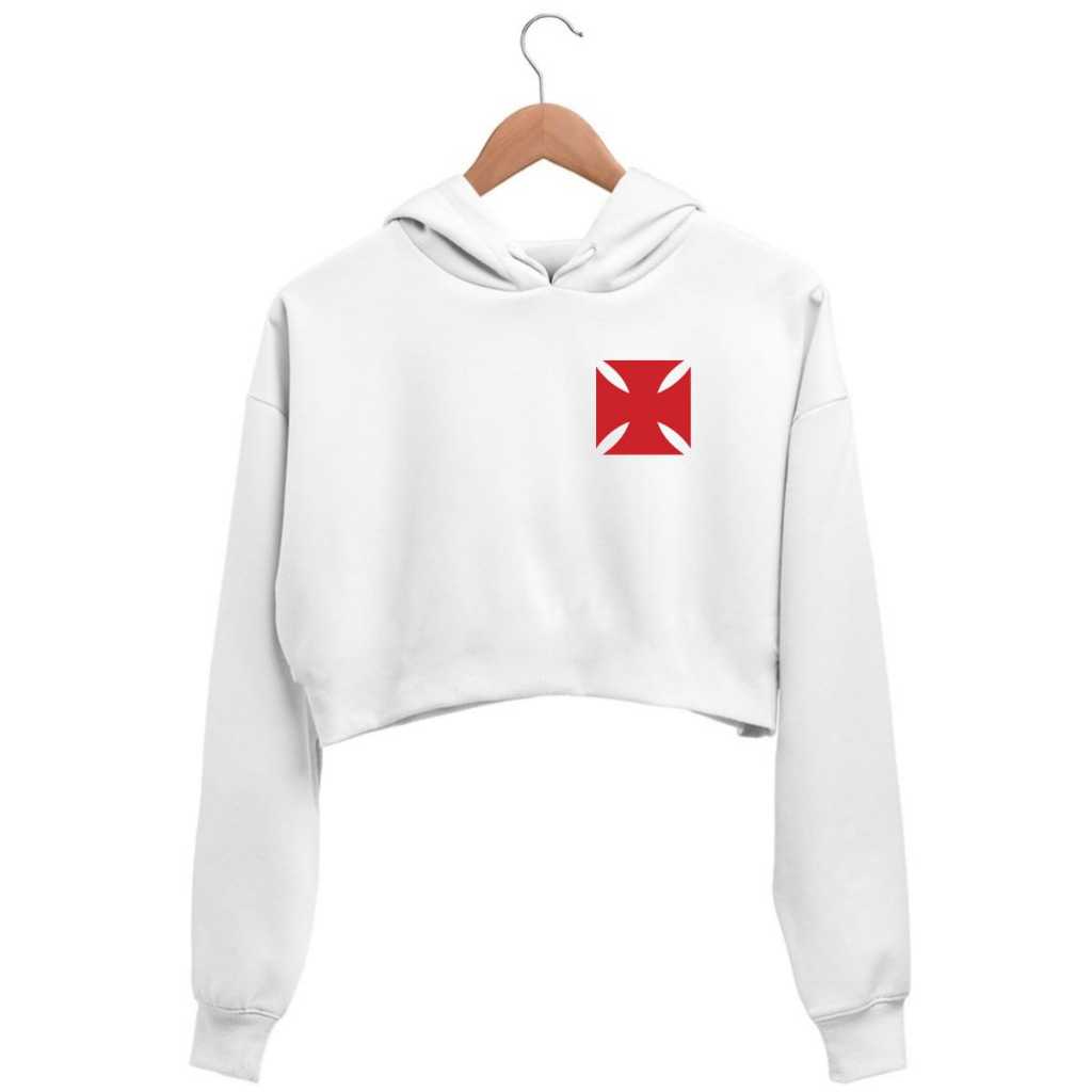 Cropped Blusa Com Capuz Vasco S Estrela Feminino