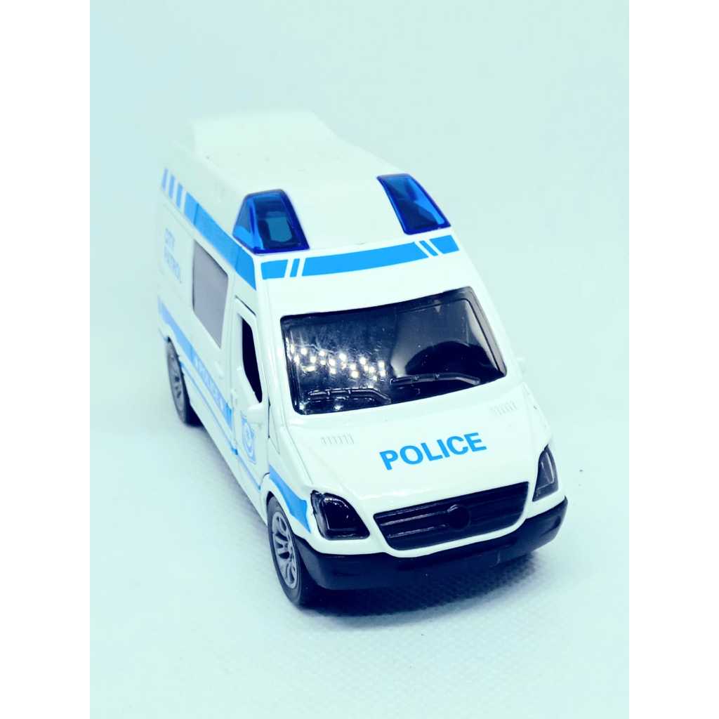 Miniatura Carrinho Metal Escala 1/36 Van Sprinter  Policia ou bombeiro Abre As Portas