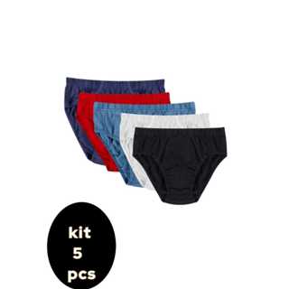 Kit 5 Cueca Infantil E Juvenil Tradicional Tamanhos 2 AO 16 Anos Cores Sortidas em Oferta na Shopee