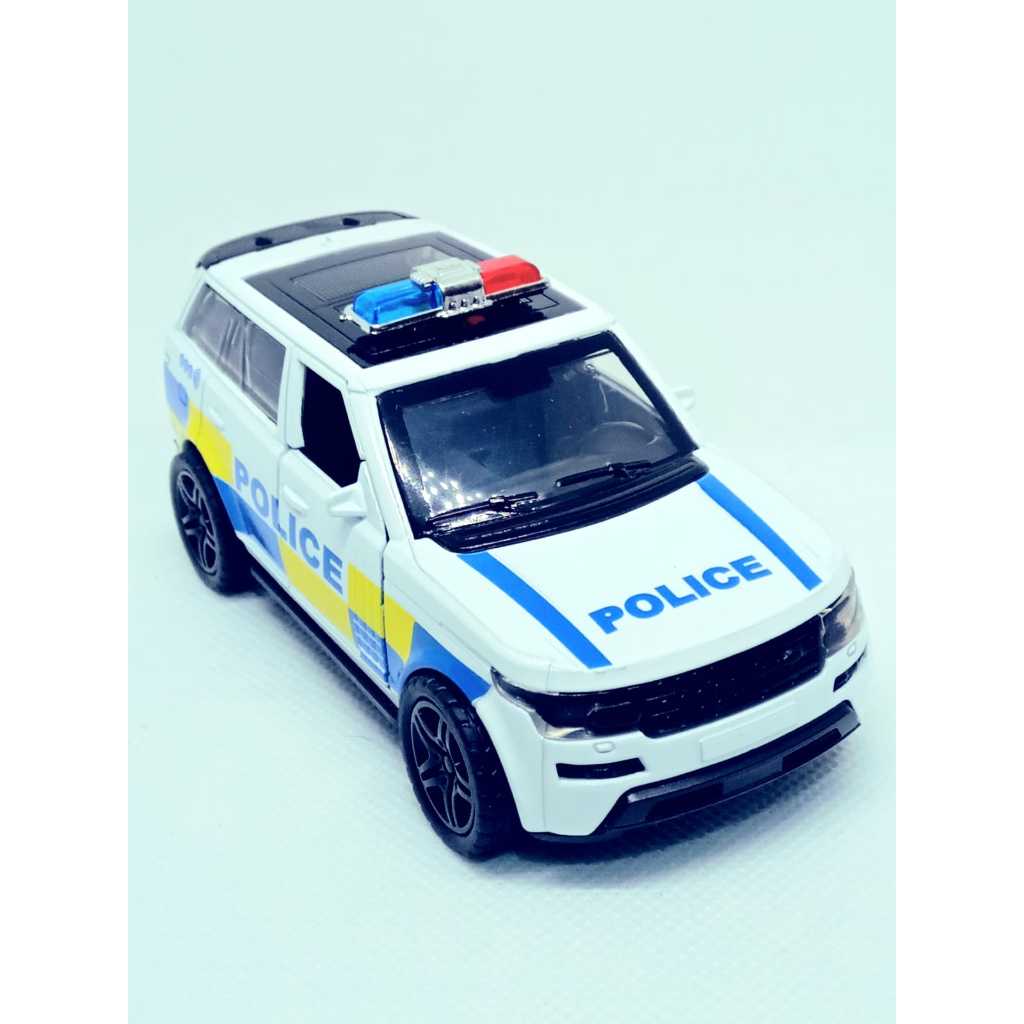 Miniatura Ranger Rover Policia 1:36 metal Diecast colecionável