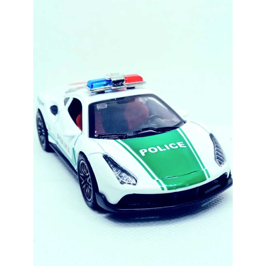 Miniatura  Ferrari Policia Dubai 1:36 metal Diecast colecionável