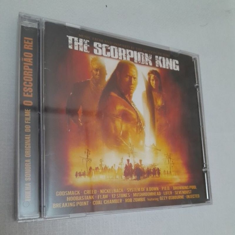 CD O Escorpião Rei The Scorpion King - Godsmack System Of A Down 12 Stones P.O.D. Rob Zombie Creed Nickelback Hoobastank