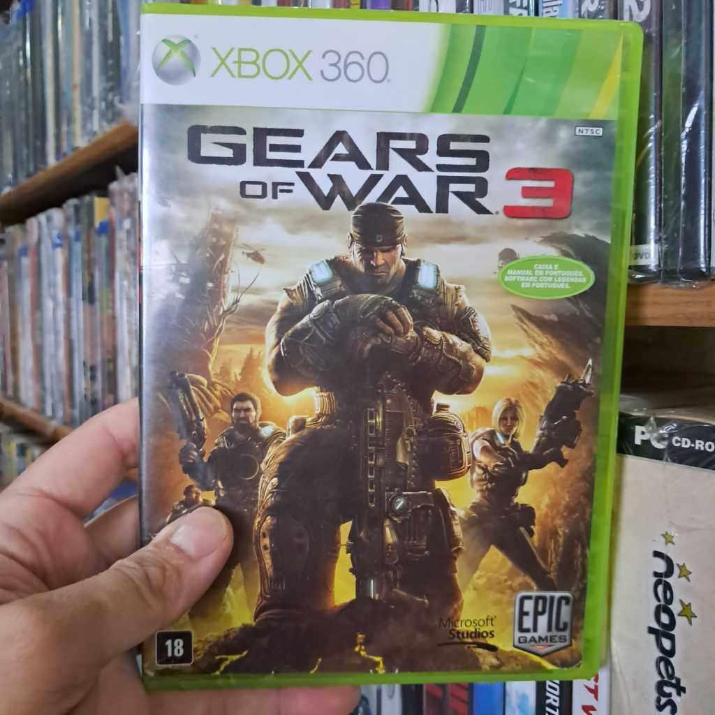 Jogo Gears of Wars 3 Xbox 360,  Xbox One, Original, usado, Mídia Física