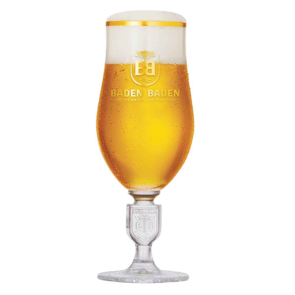 Taça de Cristal Baden Baden Brasao com Relevo para Cerveja 360ml - Ruvolo - Home & Living
