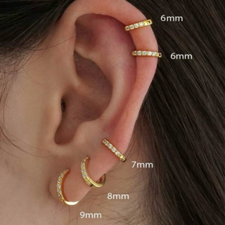 Piercing Helix Argola 6,7,8,9 e 10mm Aço cirúrgico  Gold Clicker - 1 peça em Oferta na Shopee