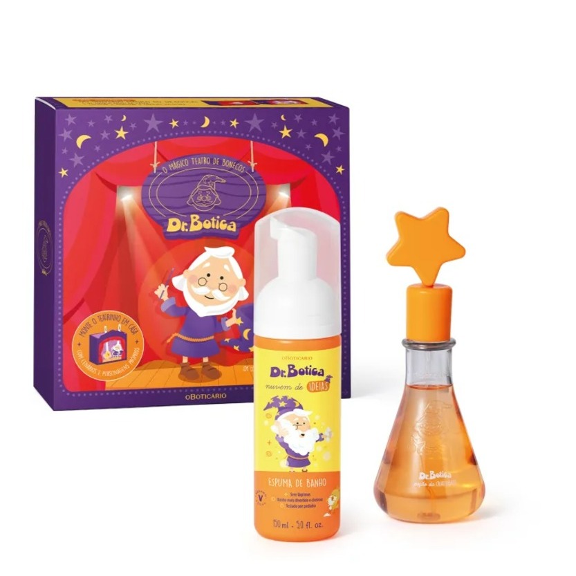 Presente Infantil O Boticário : Kit Dr. Botica O Mágico Teatro de Bonecos (2 itens)
