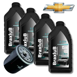 KIT REVISÃO 15W40 BRAXLUB + FILTRO TO1702 GM