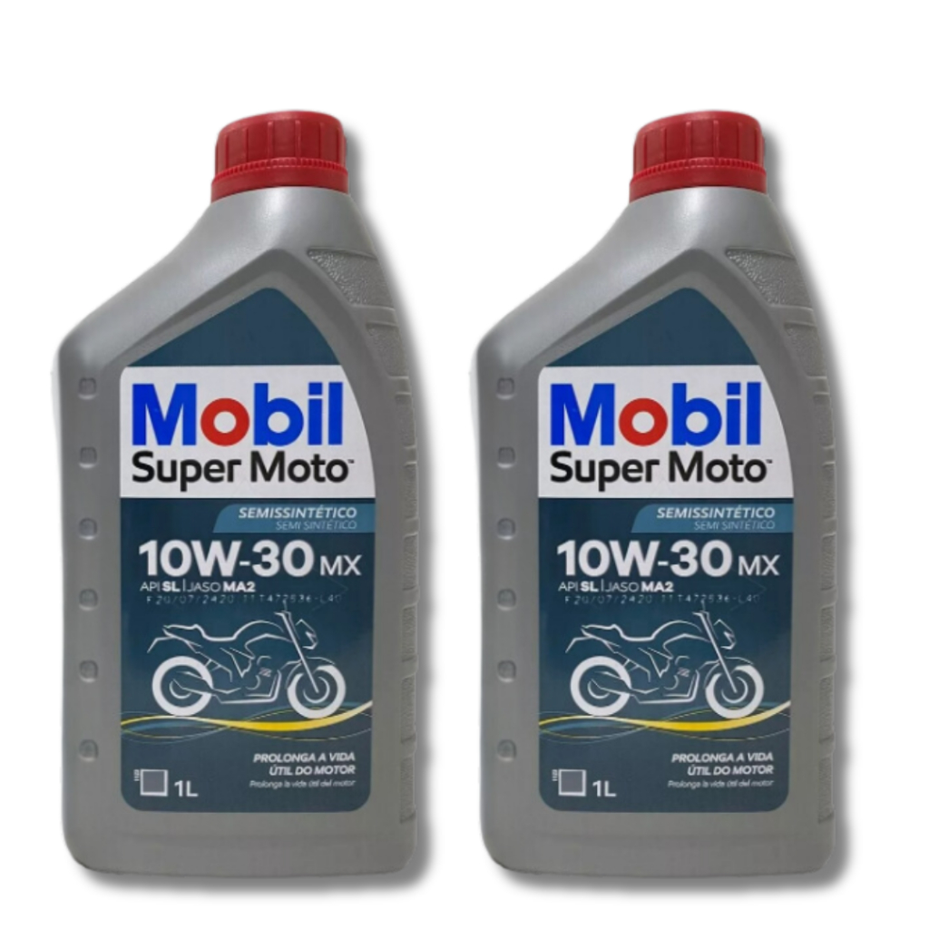KIT 2 MOBIL SUPER MOTO 10W30 API SL JASO MA2