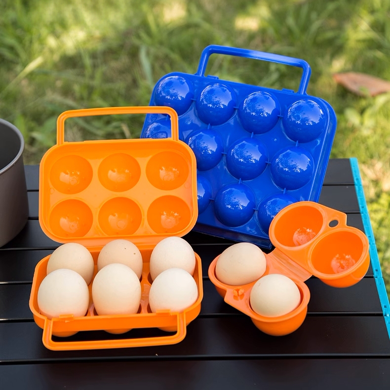 Estojo Portátil para Ovos: Armazena 12/6/4/2 Ovos, Resistente para Caminhadas e Acampamentos em Oferta na Shopee
