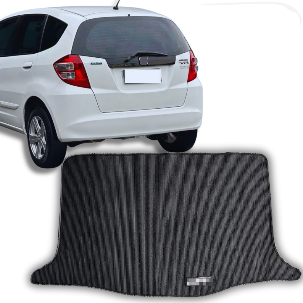 Tapete Porta Malas Fit 2009 2010 2011 12 13 2014 Premium Linha Exclusiva Sob Medida Preto