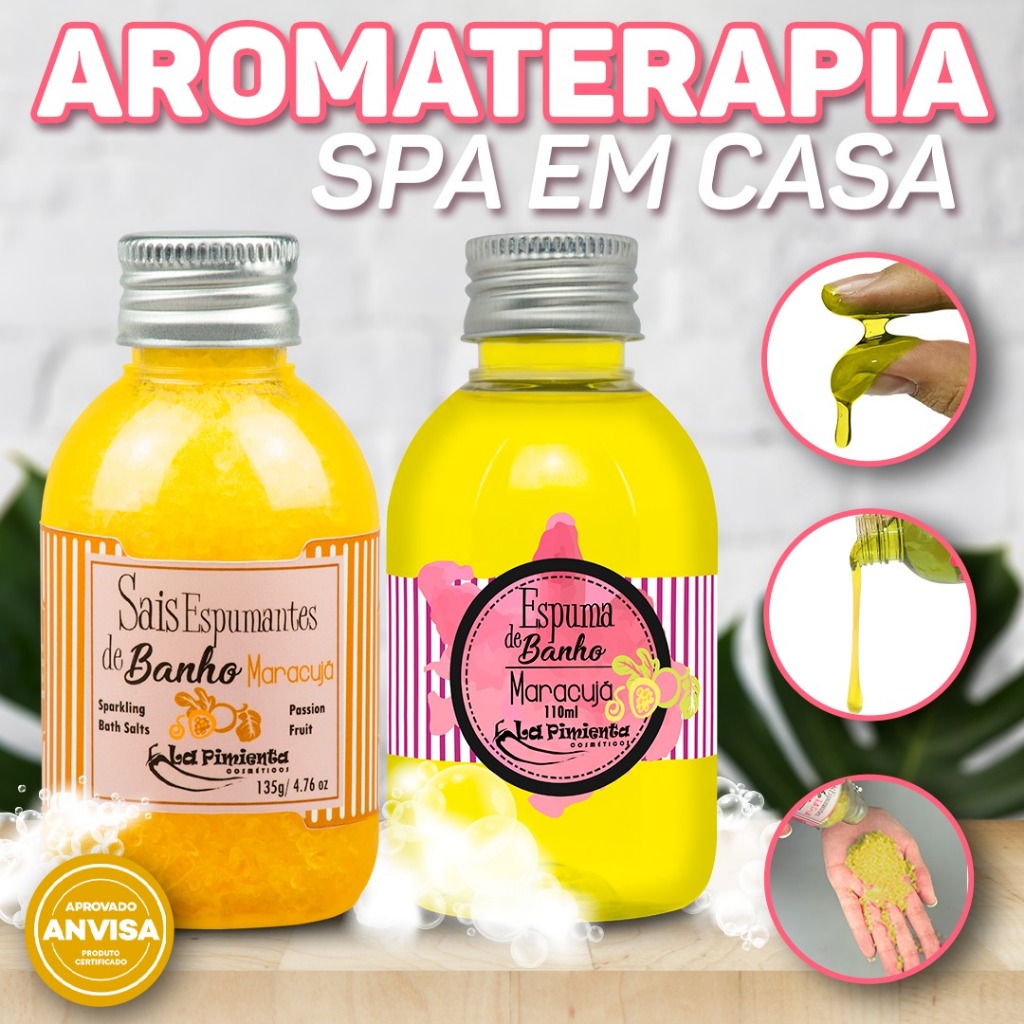 SAIS E ESPUMA DE BANHO RELAXANTES PARA UM BANHO SUAVE