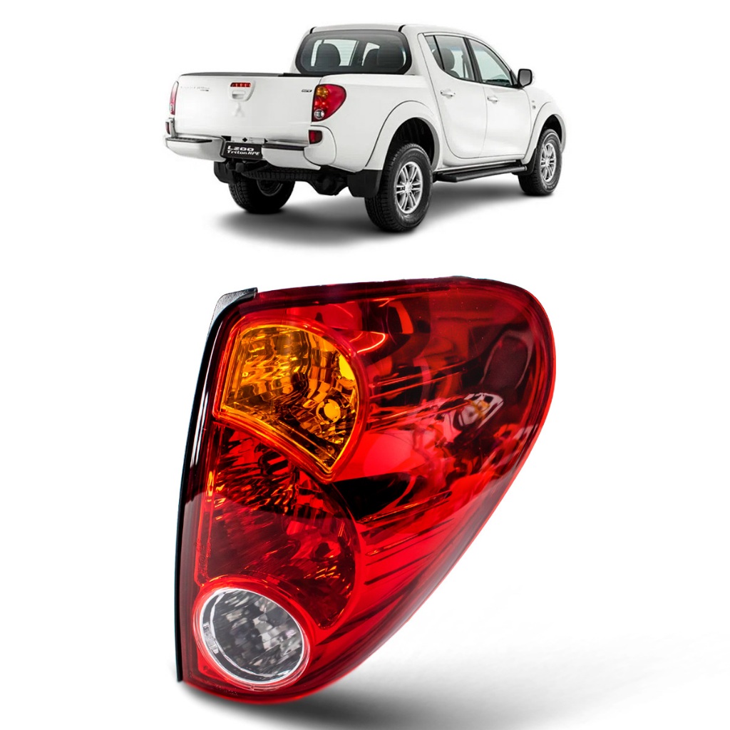 LANTERNA TRASEIRA MITSUBISHI L200 TRITON 07/16 ACRILICA COFRAN