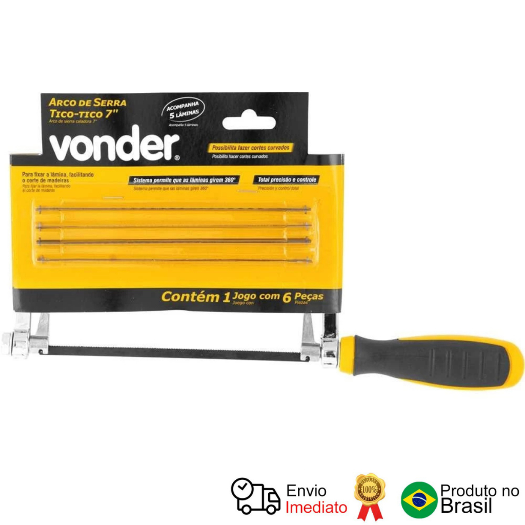 Arco De Serra TicoTico 7 Com 5 Lâminas Vonder em Oferta na Shopee
