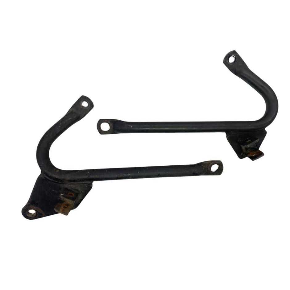 Bacalhau / suporte de pedaleira Ybr/factor 125 2000-2012 (par) Original Yamaha cor / pintura preto 3055